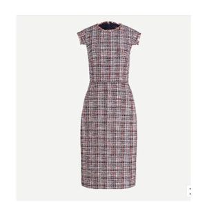 J Crew Résumé Tweed sheath Dress Azalea 4P new